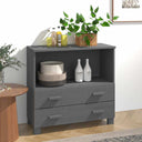 vidaXL Dressoir HAMAR 85x35x80 cm massief grenenhout honingbruin