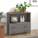 vidaXL Dressoir HAMAR 85x35x80 cm massief grenenhout honingbruin