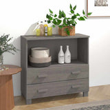 vidaXL Dressoir HAMAR 85x35x80 cm massief grenenhout honingbruin