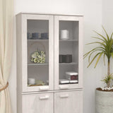 vidaXL Opzetkast HAMAR 85x35x100 cm massief grenenhout honingbruin
