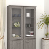 vidaXL Opzetkast HAMAR 85x35x100 cm massief grenenhout honingbruin