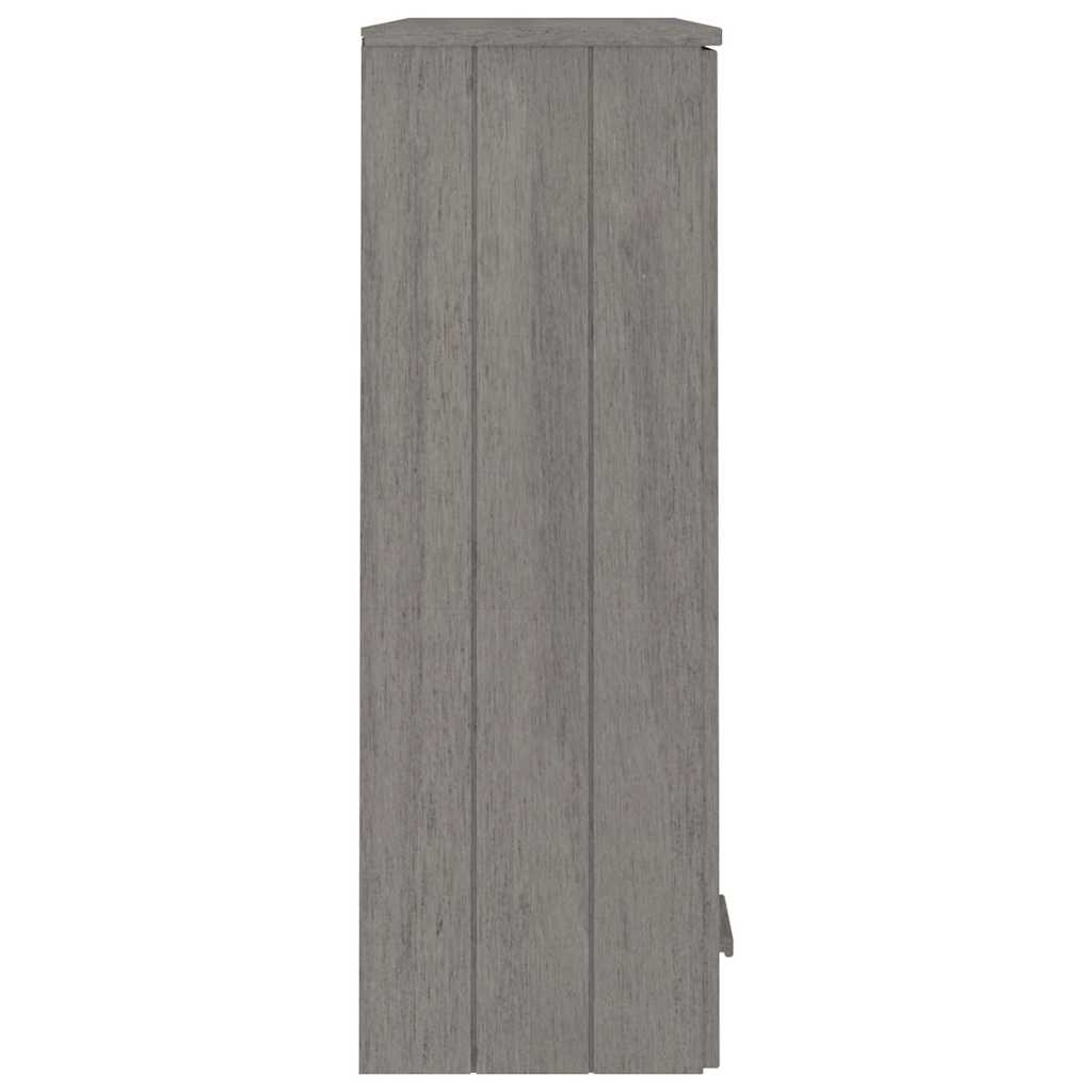 vidaXL Opzetkast HAMAR 85x35x100 cm massief grenenhout honingbruin