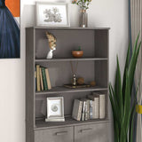 vidaXL Opzetkast HAMAR 85x35x100 cm massief grenenhout honingbruin