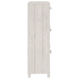 vidaXL Shoe Cabinet HAMAR 59.5x35x117 cm Solid Pine Wood Honey Brown