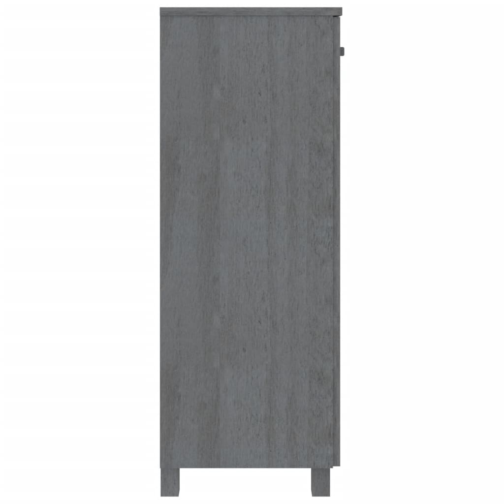 vidaXL Schoenenkast HAMAR 85x40x108 cm massief grenenhout honingbruin
