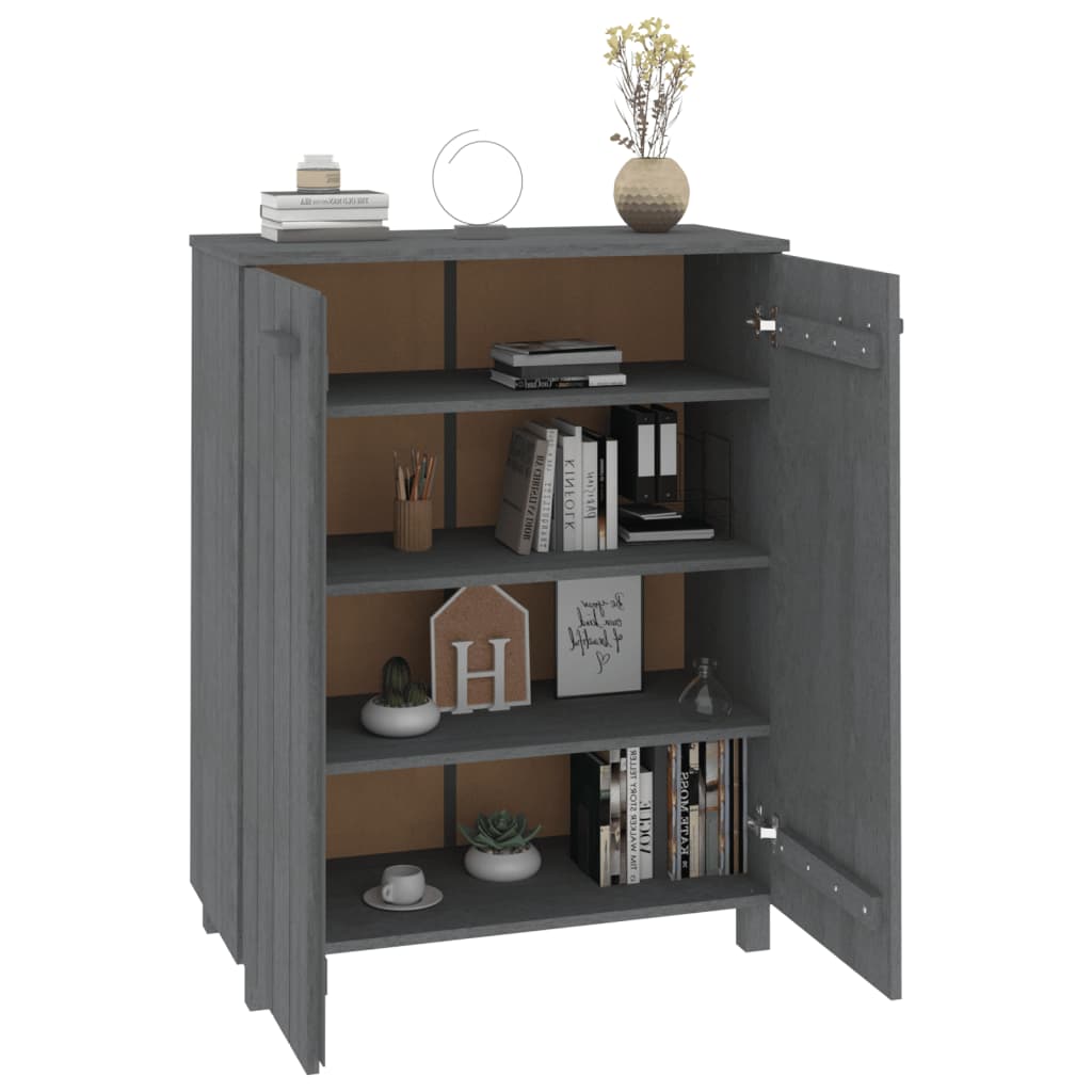 vidaXL Schoenenkast HAMAR 85x40x108 cm massief grenenhout honingbruin