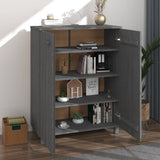 vidaXL Schoenenkast HAMAR 85x40x108 cm massief grenenhout honingbruin