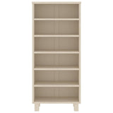 vidaXL Cd-kast HAMAR 45x18x100 cm massief grenenhout honingbruin