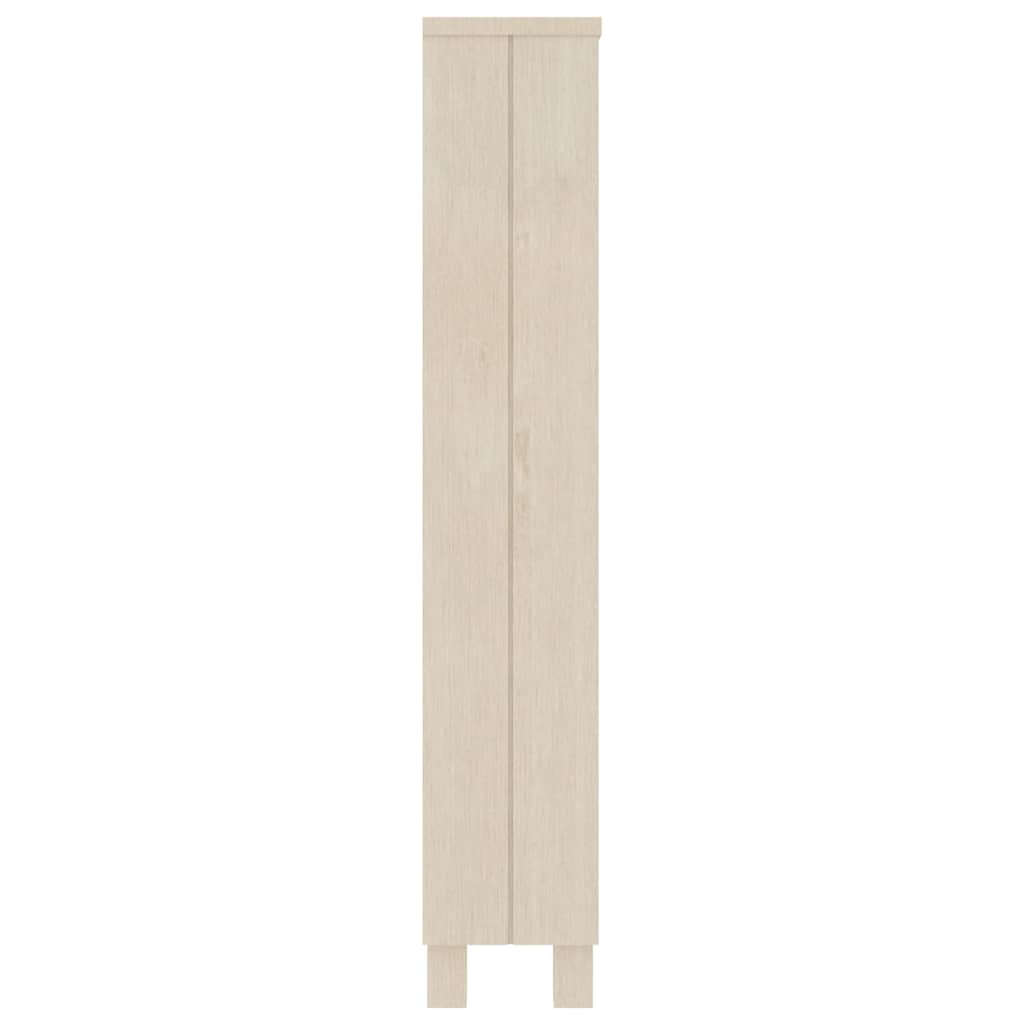 vidaXL Cd-kast HAMAR 45x18x100 cm massief grenenhout honingbruin