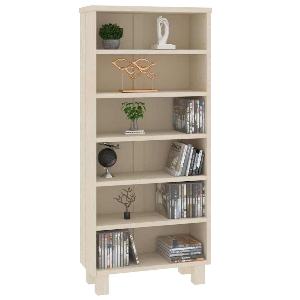 vidaXL Cd-kast HAMAR 45x18x100 cm massief grenenhout honingbruin
