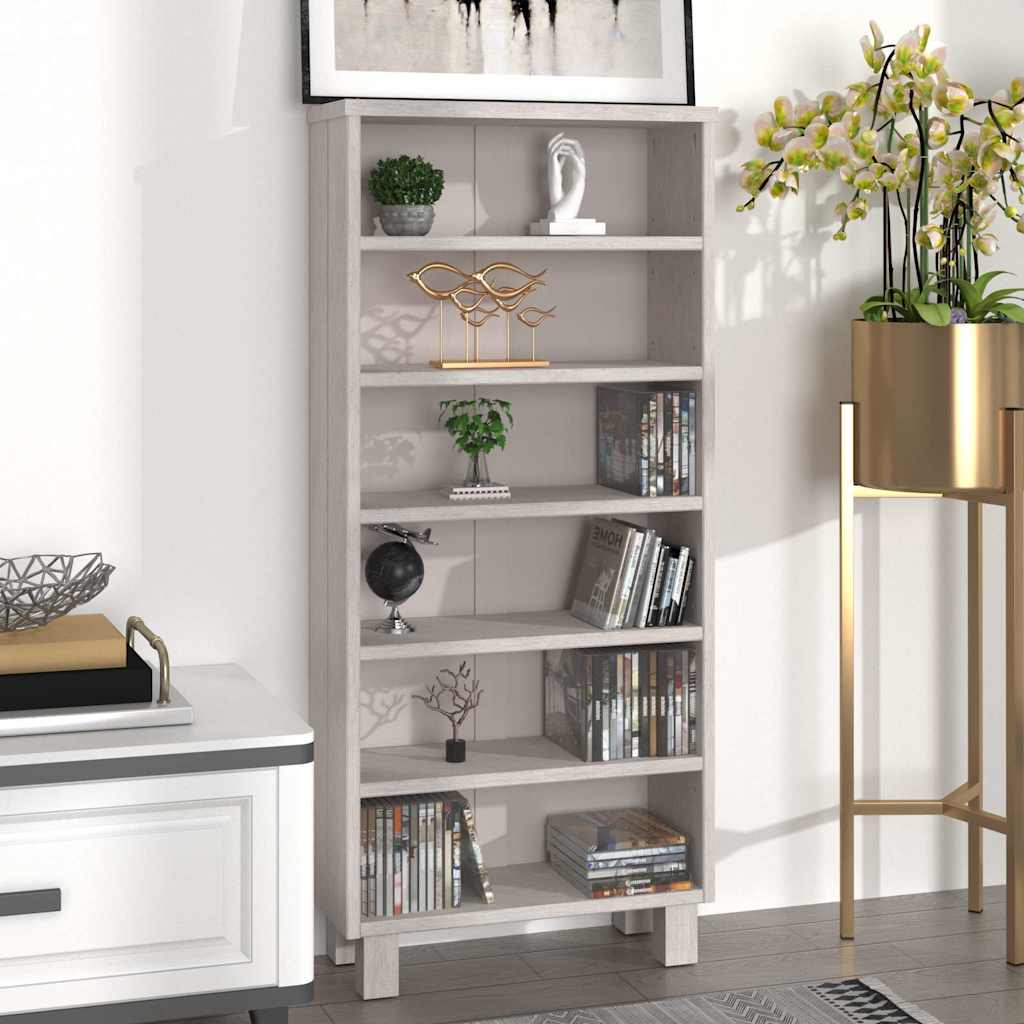 vidaXL Cd-kast HAMAR 45x18x100 cm massief grenenhout honingbruin