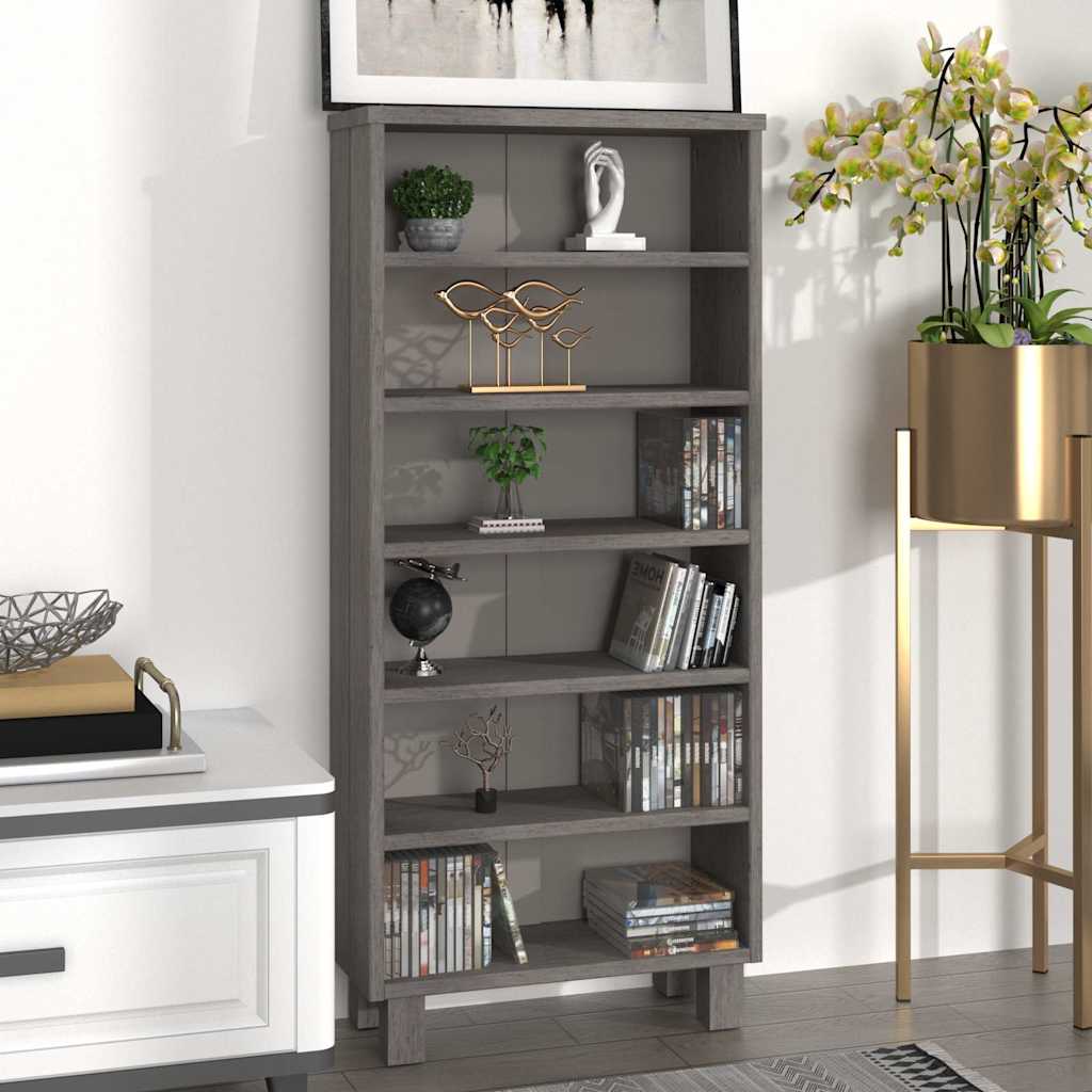 vidaXL Cd-kast HAMAR 45x18x100 cm massief grenenhout honingbruin