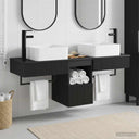 vidaXL Badkamerkast set 3 st Wit 53 x 35 x 39 cm Bewerkt hout