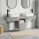 vidaXL Badkamerkast set 3 st Wit 53 x 35 x 39 cm Bewerkt hout