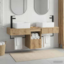 vidaXL Badkamerkast set 3 st Wit 53 x 35 x 39 cm Bewerkt hout