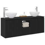 vidaXL Badkamerkast set 3 st Wit 49,5 x 35 x 63 cm Bewerkt hout
