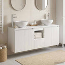vidaXL Badkamerkast set 3 st Wit 49,5 x 35 x 63 cm Bewerkt hout