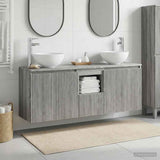 vidaXL Badkamerkast set 3 st Wit 49,5 x 35 x 63 cm Bewerkt hout