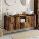 vidaXL Badkamerkast set 3 st Wit 49,5 x 35 x 63 cm Bewerkt hout