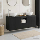 vidaXL Badkamerkast set 3 st Wit 49,5 x 41 x 64,5 cm Bewerkt hout