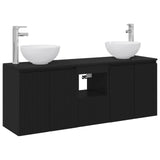 vidaXL Badkamerkast set 3 st Wit 49,5 x 41 x 64,5 cm Bewerkt hout