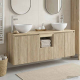 vidaXL Badkamerkast set 3 st Wit 49,5 x 41 x 64,5 cm Bewerkt hout