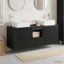 vidaXL Badkamerkast set 3 st Wit 49,5 x 41 x 63 cm Bewerkt hout