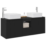 vidaXL Badkamerkast set 3 st Wit 49,5 x 41 x 63 cm Bewerkt hout