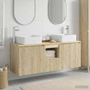 vidaXL Badkamerkast set 3 st Wit 49,5 x 41 x 63 cm Bewerkt hout