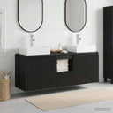 vidaXL Badkamerkast set 3 st Wit 49,5 x 41 x 62,5 cm Bewerkt hout