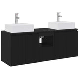 vidaXL Badkamerkast set 3 st Wit 49,5 x 41 x 62,5 cm Bewerkt hout