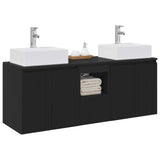 vidaXL Badkamerkast set 3 st Wit 49,5 x 41 x 62,5 cm Bewerkt hout