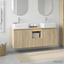 vidaXL Badkamerkast set 3 st Wit 49,5 x 41 x 62,5 cm Bewerkt hout
