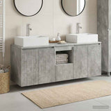 vidaXL Badkamerkast set 3 st Wit 49,5 x 41 x 62,5 cm Bewerkt hout