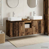vidaXL Badkamerkast set 3 st Wit 49,5 x 41 x 62,5 cm Bewerkt hout