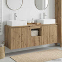 vidaXL Badkamerkast set 3 st Wit 49,5 x 41 x 62,5 cm Bewerkt hout