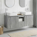 vidaXL Badkamerkast set 3 st Wit 53 x 35 x 63 cm Bewerkt hout