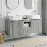vidaXL Badkamerkast set 3 st Wit 53 x 35 x 63 cm Bewerkt hout