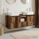 vidaXL Badkamerkast set 3 st Wit 53 x 35 x 63 cm Bewerkt hout