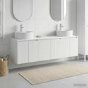 vidaXL Badkamerkast set 3 st Wit 49,5 x 44,5 x 65 cm Bewerkt hout