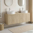 vidaXL Badkamerkast set 3 st Wit 49,5 x 44,5 x 65 cm Bewerkt hout