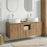vidaXL Badkamerkast set 3 st Wit 49,5 x 44,5 x 65 cm Bewerkt hout