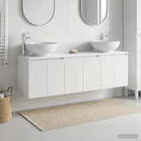 vidaXL Badkamerkast set 3 st Wit 49,5 x 44,5 x 65 cm Bewerkt hout