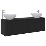 vidaXL Badkamerkast set 3 st Wit 49,5 x 44,5 x 65 cm Bewerkt hout