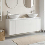 vidaXL Badkamerkast set 3 st Wit 49,5 x 44,5 x 65 cm Bewerkt hout