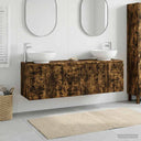 vidaXL Badkamerkast set 3 st Wit 49,5 x 44,5 x 65 cm Bewerkt hout