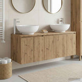 vidaXL Badkamerkast set 3 st Wit 49,5 x 44,5 x 65 cm Bewerkt hout