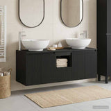 vidaXL Badkamerkast set 3 st Wit 49,5 x 44,5 x 65 cm Bewerkt hout