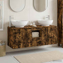 vidaXL Badkamerkast set 3 st Wit 49,5 x 44,5 x 65 cm Bewerkt hout