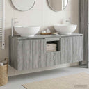 vidaXL Badkamerkast set 3 st Wit 49,5 x 44,5 x 65 cm Bewerkt hout